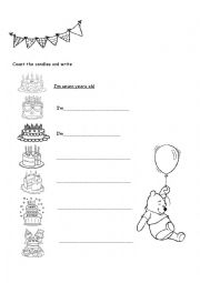 English Worksheet: How old are you? 