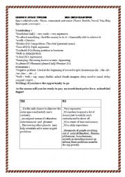 English Worksheet: space tourism