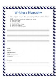 Writing a Biography