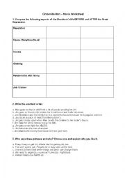 Cinderella Man - Film worksheet 