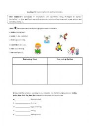 English Worksheet: Speaking activity 