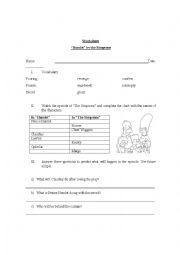 English Worksheet: Hamlet at the style of 