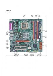 English Worksheet: MotherBoard Identification