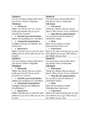 English Worksheet: Role- play cards