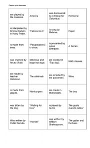 Passive voice domino