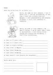 English Worksheet: the simpsons readiing workshop