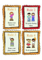 English Worksheet: Rules