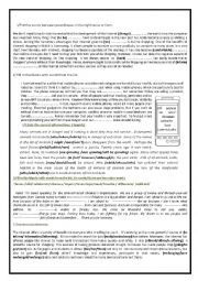English Worksheet: review