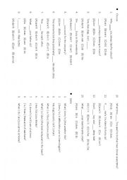 English Worksheet: Do Does Are IS 