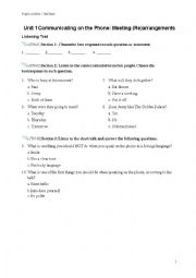 English Worksheet: English for Workers