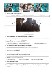 English Worksheet: TIMELESS PILOT EPISODE