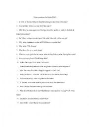 English Worksheet: Video Question for Pride