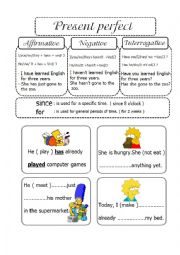 English Worksheet: present perfect