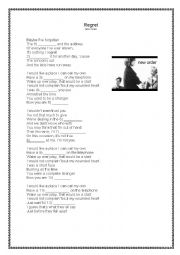 English Worksheet: Song activity