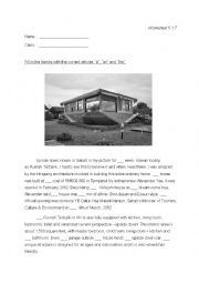 English Worksheet: Article