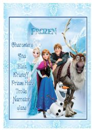 English Worksheet: stories for children Frozen