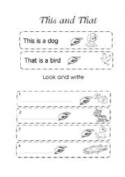 English Worksheet: this -that -these- those