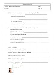 English Worksheet: EVALUATION PASSIVE VOICE