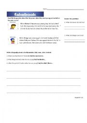 English Worksheet: past simple negative form