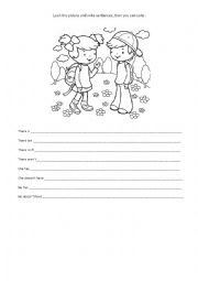 English Worksheet: Verbs: There to be and To have