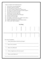 English Worksheet: Street Map