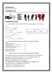 English Worksheet: Locked Away - R.City feat. Adam Levine - Listening Comprehension Activities