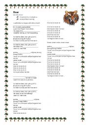 English Worksheet: Roar by Katy Perry - Listening Comprehension Activity