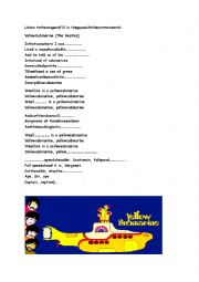 English Worksheet: Yellow Submarine