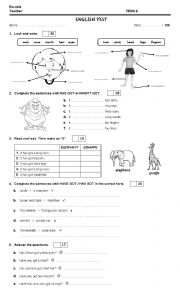 English Worksheet: exam