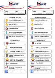English Worksheet: Emoji Classroom Language