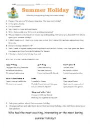 English Worksheet: Summer Worksheet