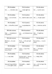 English Worksheet: BOARDGAME present continuous