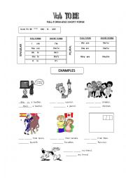 English Worksheet: Personal Pronouns and Verb TO BE