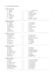 GREAT matching halves for elementary students. Everyday english beginners