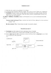 English Worksheet: bookworm tasks