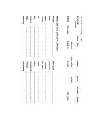 English Worksheet: ADJECTIVES OPPOSITES TRANSLATE + BOARDGAME 2 pages