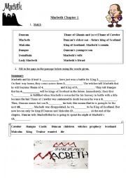 English Worksheet: Macbeth Activity 1