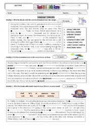 English Worksheet: entertainment test N5 