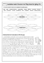 English Worksheet: Module 5 consolidation (third form)