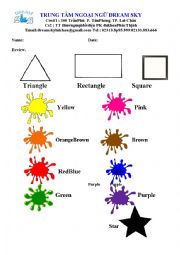 English Worksheet: Review colors