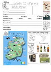 English Worksheet: quizz about Ireland