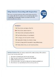 English Worksheet: Commas: Coordinating Conjunctions