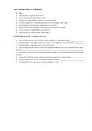 English Worksheet: SPAIN HISTORY 20TH CENTURY QUIZ