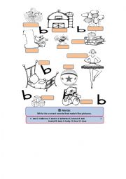 B Words Worksheet