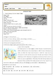 English Worksheet: English test