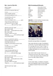 English Worksheet: Big in Japan by Alphaville