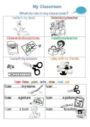 English Worksheet: What I do in my Classroom