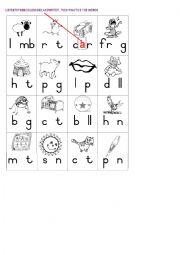 Middle Sounds (Vowels) Worksheet