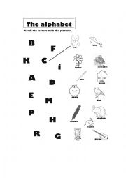 English Worksheet: Alphabet