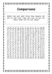 WORDSEARCH ADJECTIVES